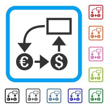 Nakit akışı simgesi çerçeveli