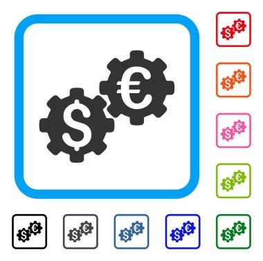 Mali mekaniği simgesi çerçeveli