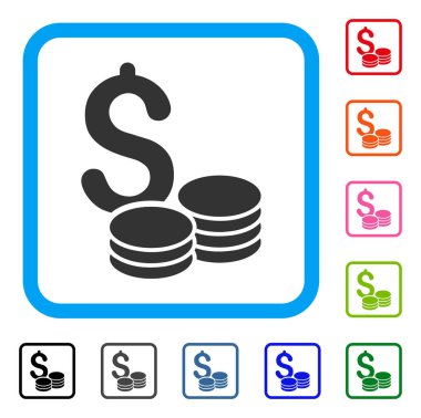 Dolar sikke simge çerçeveli