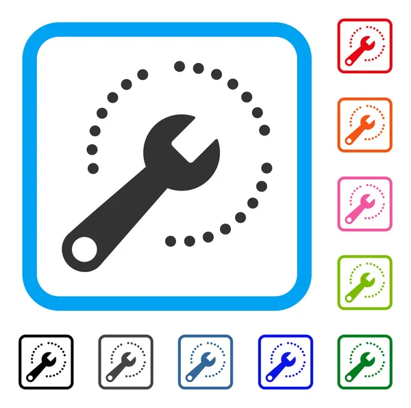 Configurer le diagramme encadré Icône — Image vectorielle