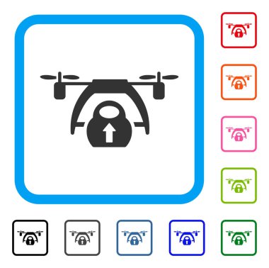 Simge yükleme dron çerçeveli