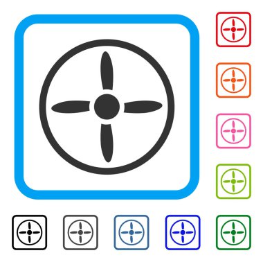 Drone vida simgesi çerçeveli