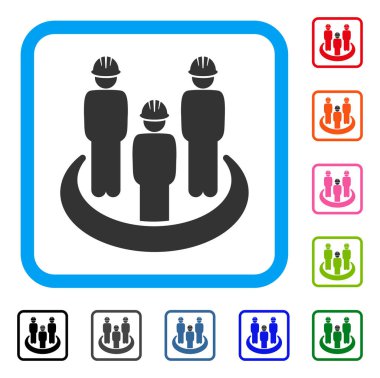 Mühendis topluluk simgesi çerçeveli