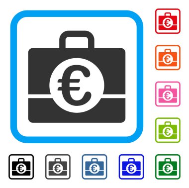 Euro hesap simgesi çerçeveli