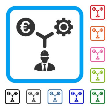 Avrupa Kalkınma ilişkiler simgesi çerçeveli