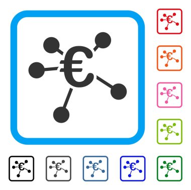 Euro dağıtım simgesi çerçeveli
