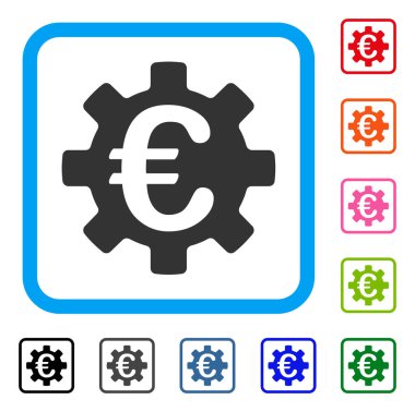 Euro Makina dişli simgesini çerçeveli