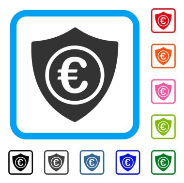 Euro koruma simgesi çerçeveli