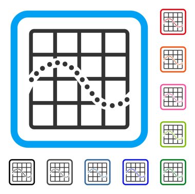 İşlev grafik simge çerçeveli