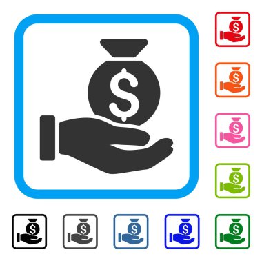 Yatırım el simgesi çerçeveli