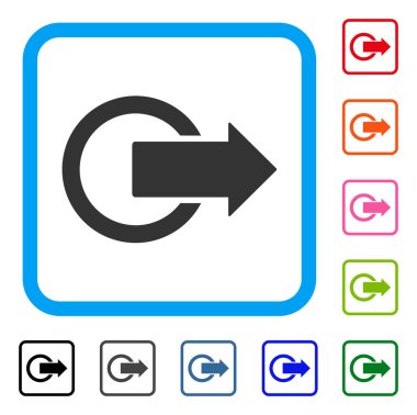 Oturum kapatma simgesi çerçeveli