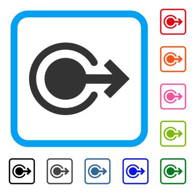 Oturum kapatma simgesi çerçeveli