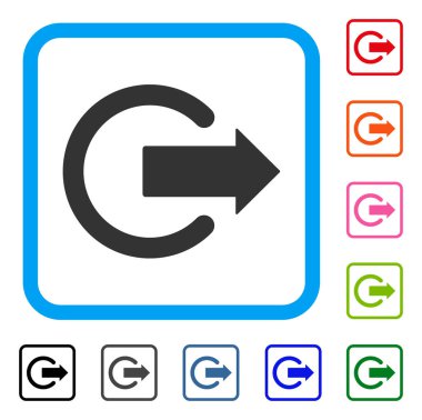 Oturum kapatma simgesi çerçeveli