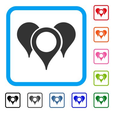 İşaretçiler çerçeveli simge göster