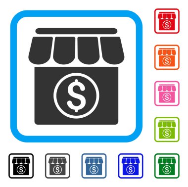 Pazar simgesi çerçeveli