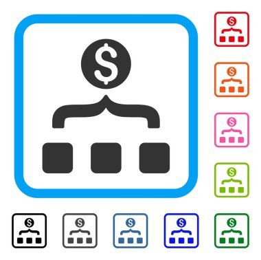 Para toplayıcı simgesi çerçeveli