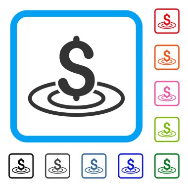 Para alan simgesi çerçeveli