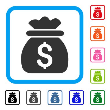 Para çantası simgesini çerçeveli