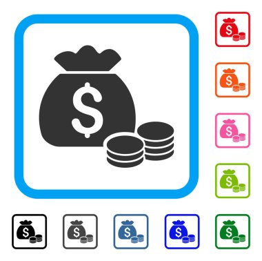 Para çantası simgesini çerçeveli