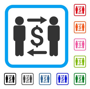 Para değiştiriciler simgesi çerçeveli