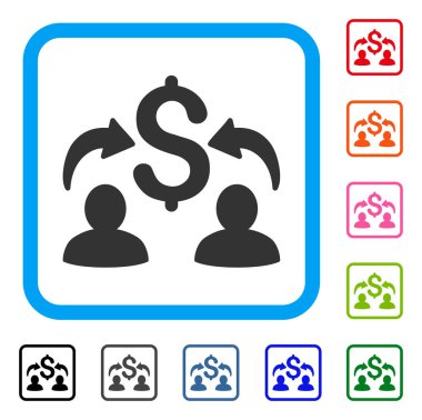 Para değiştiriciler simgesi çerçeveli