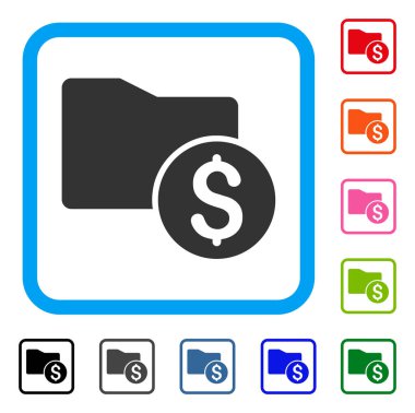 Para klasör simgesi çerçeveli