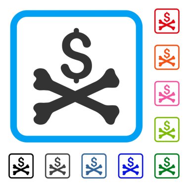 Ölümlü borç simgesi çerçeveli