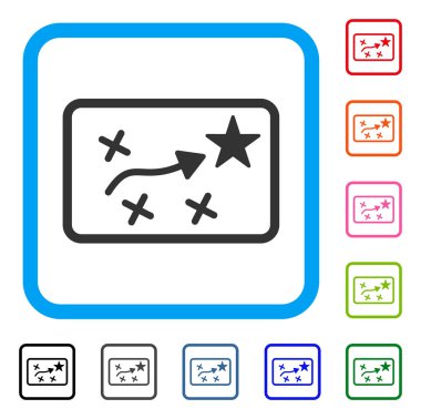 Yol planı simge çerçeveli