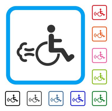 Hasta hareket simgesi çerçeveli