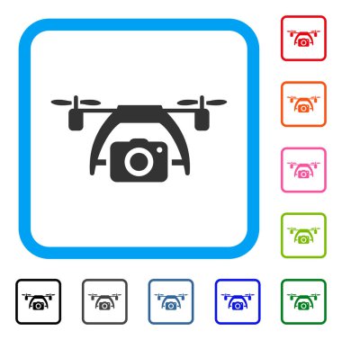 Fotoğraf dron simgesi çerçeveli