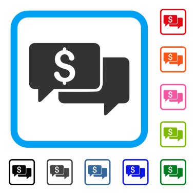 Fiyat teklifleri simgesi çerçeveli