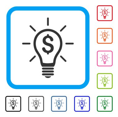 Karlı buluş simgesi çerçeveli