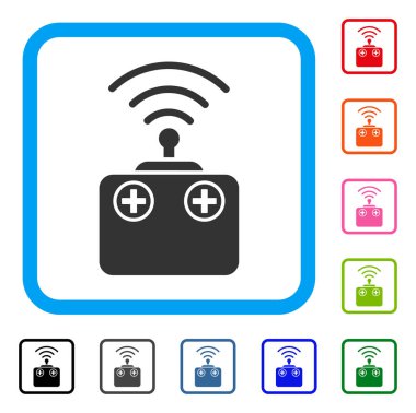 Radyo kontrol cihazı simgesi çerçeveli