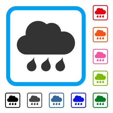 Yağmur Weather simge çerçeveli