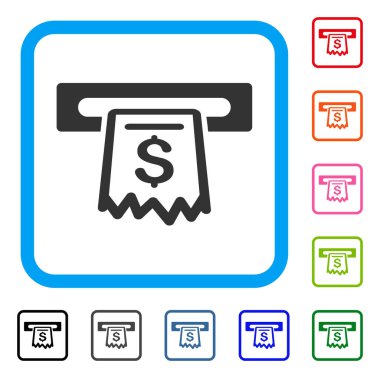 Alış irsaliyesi Terminal simgesi çerçeveli