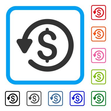 Geri ödeme simgesi çerçeveli