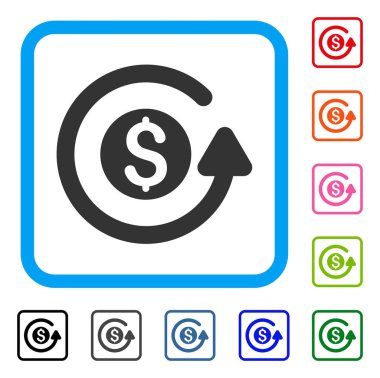 Geri ödeme simgesi çerçeveli