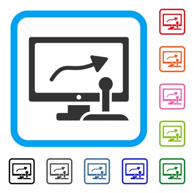 Uzaktan izleme simgesi çerçeveli