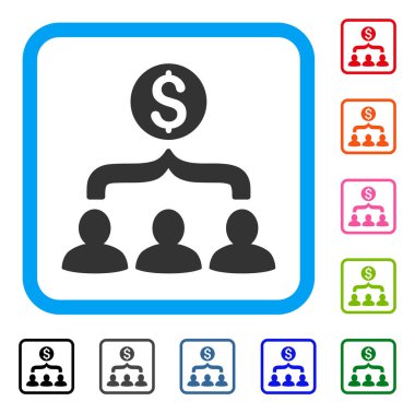 Satış Huni simgesi çerçeveli