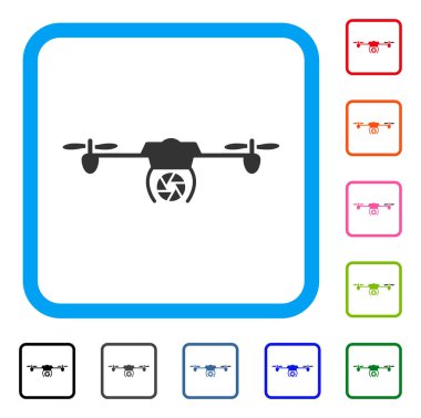 Çekim casus Airdrone simgesi çerçeveli