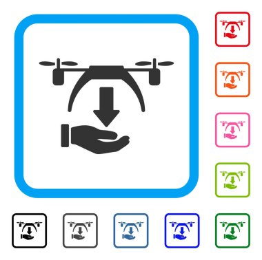 Drone çerçeveli simge kaldırma