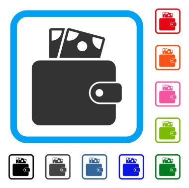 M-cüzdan simgesi çerçeveli