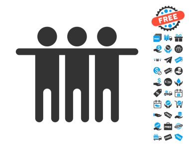 Ücretsiz Bonus ile dostluk simgesi