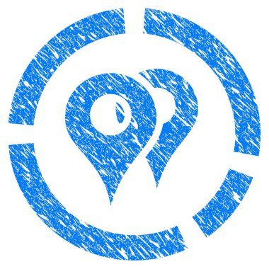 Geo diyagramı Grunge simgesi