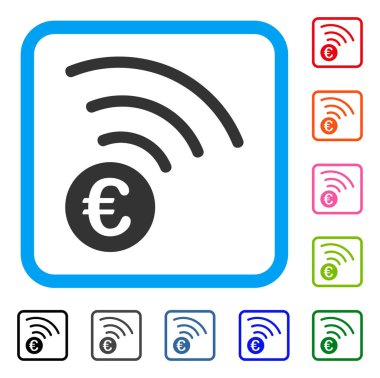 Euro ilan çerçeveli simgesi