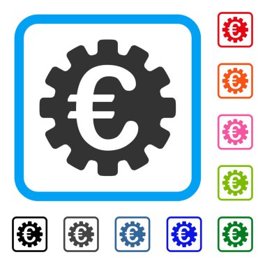 Euro dişli simgesini çerçeveli