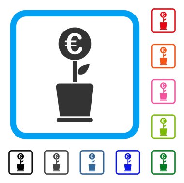 Euro proje Pot simgesi çerçeveli