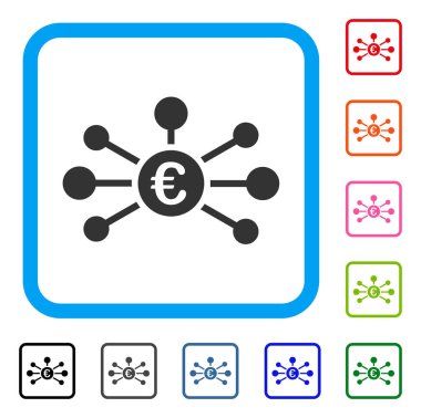 Euro ilişkiler simgesi çerçeveli