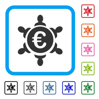 Euro işbirliği simgesi çerçeveli