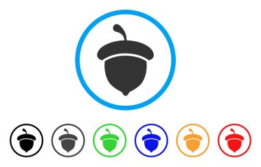 Meşe palamudu yuvarlak simge